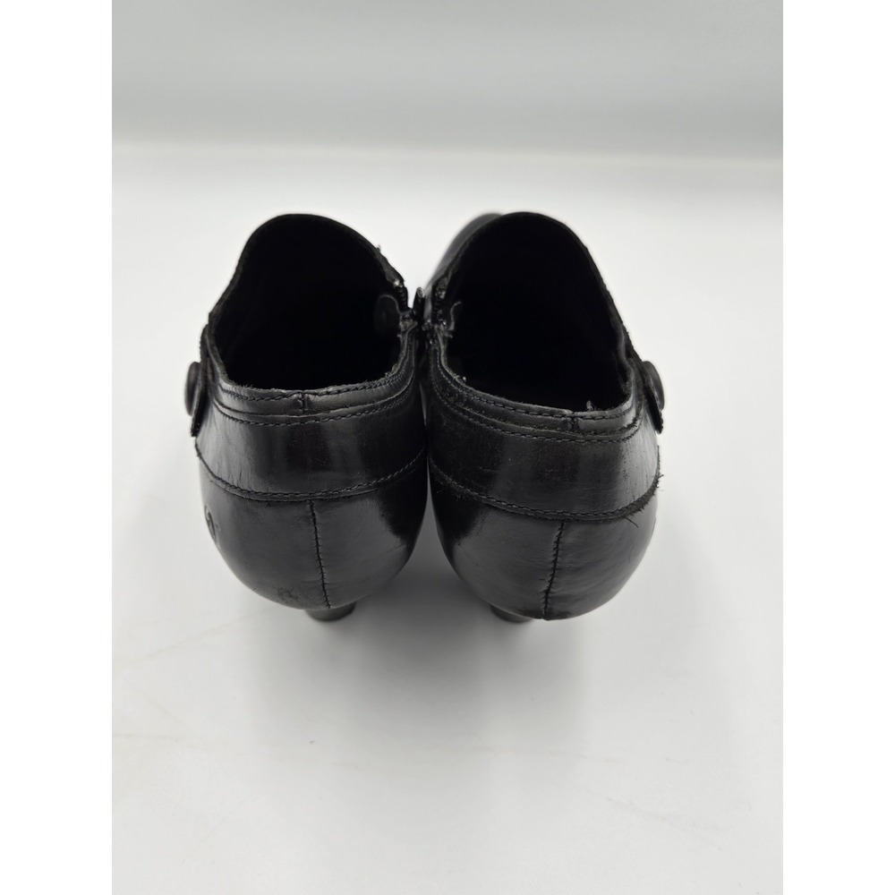 Born‎ Leather Ankle Boots Women's Size 9 Black Booties - Picture 3 of 11